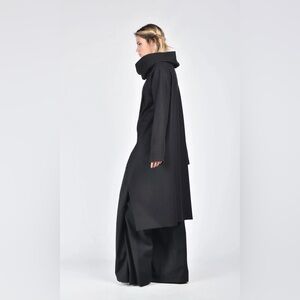 NWT Wool Felt Coat with High Collar